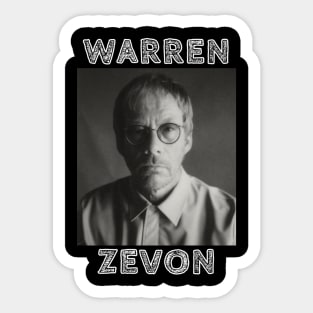 Warren Zevon Sticker